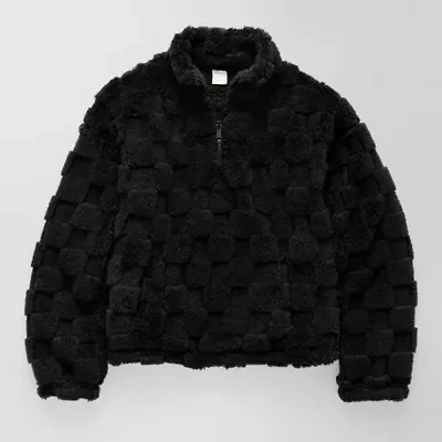 Thereabouts Little & Big Kid Girls Faux Fur Lightweight Jacket