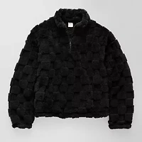 Thereabouts Little & Big Kid Girls Faux Fur Lightweight Jacket