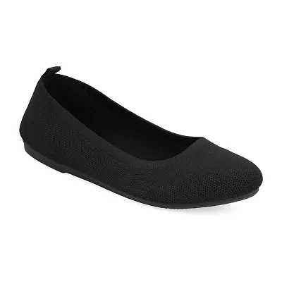 Mia Girl Knit Womens Round Ballet Flats