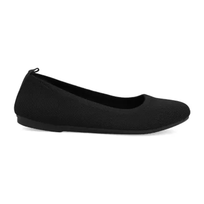 Mia Girl Knit Womens Round Ballet Flats