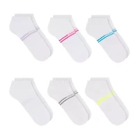 Skechers Active Womens Multi-Pack 6 Pair Quarter Ankle Socks