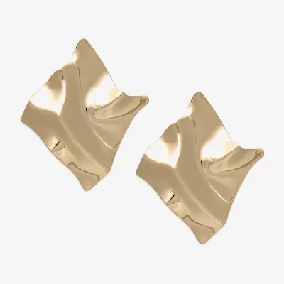 Bold Elements Gold Tone Womens Drop Earrings