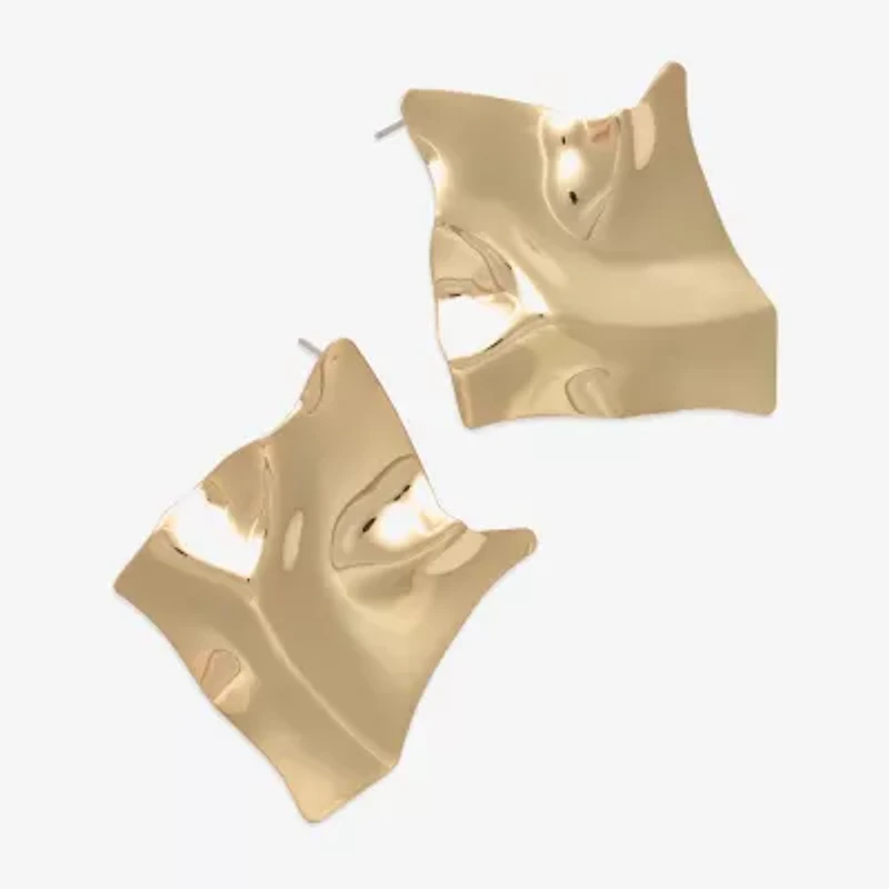 Bold Elements Gold Tone Womens Drop Earrings