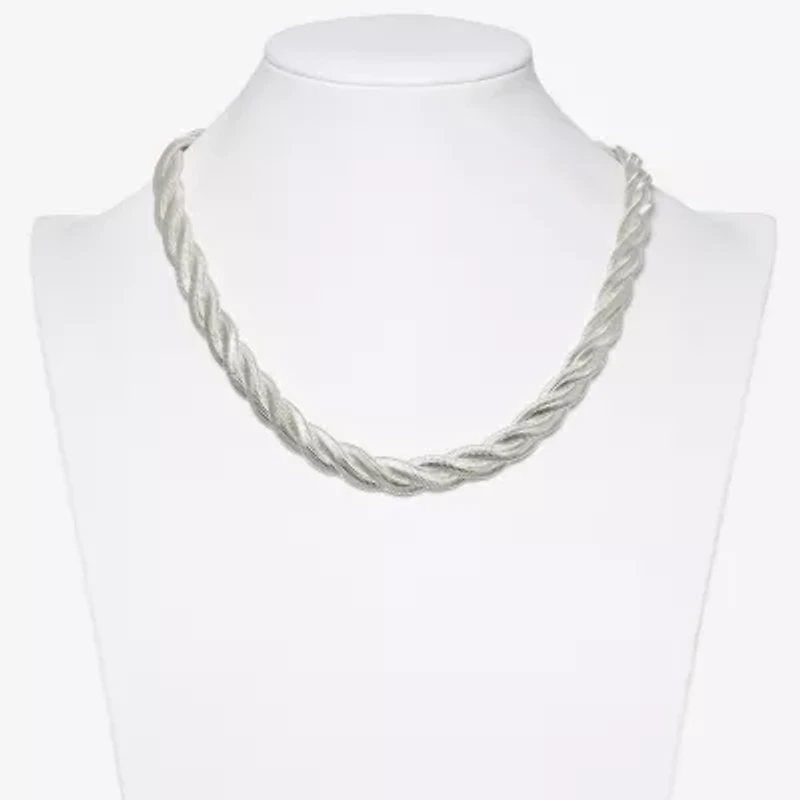 Bold Elements Womens Stainless Steel 18 Inch Snake Chain Necklace