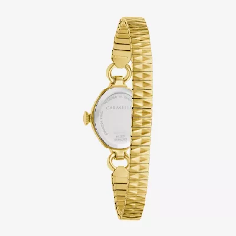 Bulova Womens Gold Tone Stainless Steel Expansion Watch 44l267