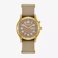 Bulova Mens Diamond Accent Green Strap Watch 44c113