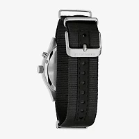 Bulova Mens Diamond Accent Black Strap Watch 43c125