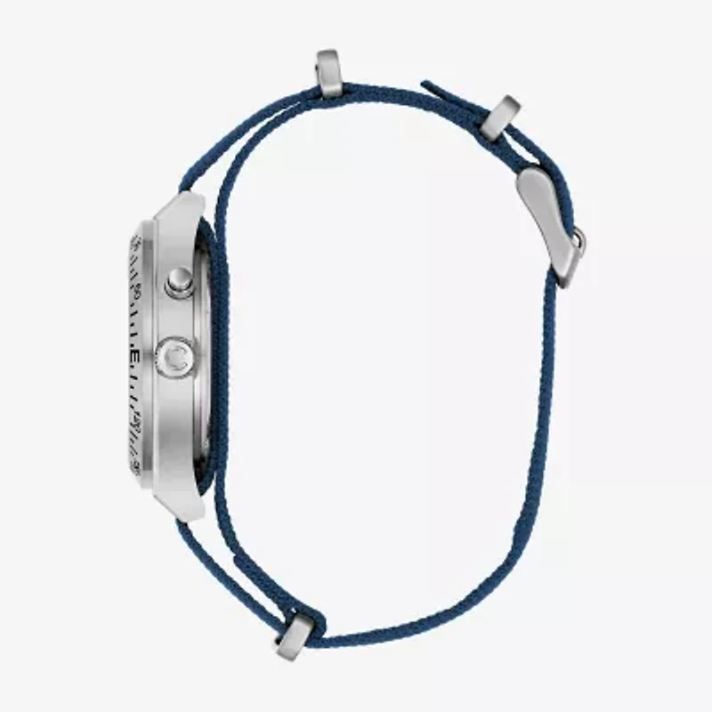 Bulova Mens Blue Strap Watch 43c126