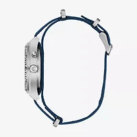 Bulova Mens Blue Strap Watch 43c126