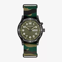 Bulova Mens Multicolor Strap Watch 45c121