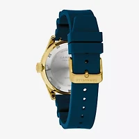 Caravelle Designed By Bulova Mens Blue Strap Watch 44b129