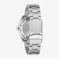 Caravelle Designed By Bulova Mens Silver Tone Stainless Steel Bracelet Watch 43b175