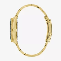 Caravelle Designed By Bulova Mens Gold Tone Stainless Steel Bracelet Watch 44b128