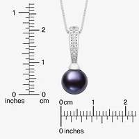 Cultured Freshwater Pearl Sterling Silver 18 Inch Pendant Necklace