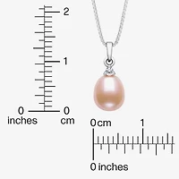 Womens Cultured Freshwater Pearl Sterling Silver 18 Inch Pendant Necklace