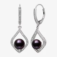 Cultured Freshwater Pearl Sterling Silver Drop Earrings
