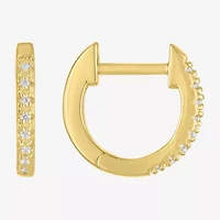 Yes, Please! (G-H,Si2-I1) Womens Diamond Accent Lab Grown White Diamond Accent 14K Gold Over Silver 2 Pair Jewelry Set