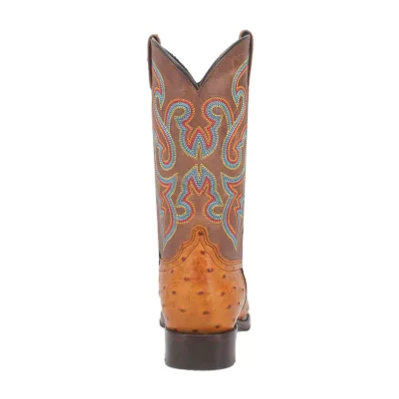 Dingo Mens Ranger Flat Heel Cowboy Boots Extra Wide Width
