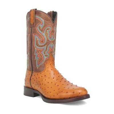 Dingo Mens Ranger Flat Heel Cowboy Boots Extra Wide Width
