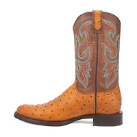 Dingo Mens Ranger Flat Heel Cowboy Boots Extra Wide Width