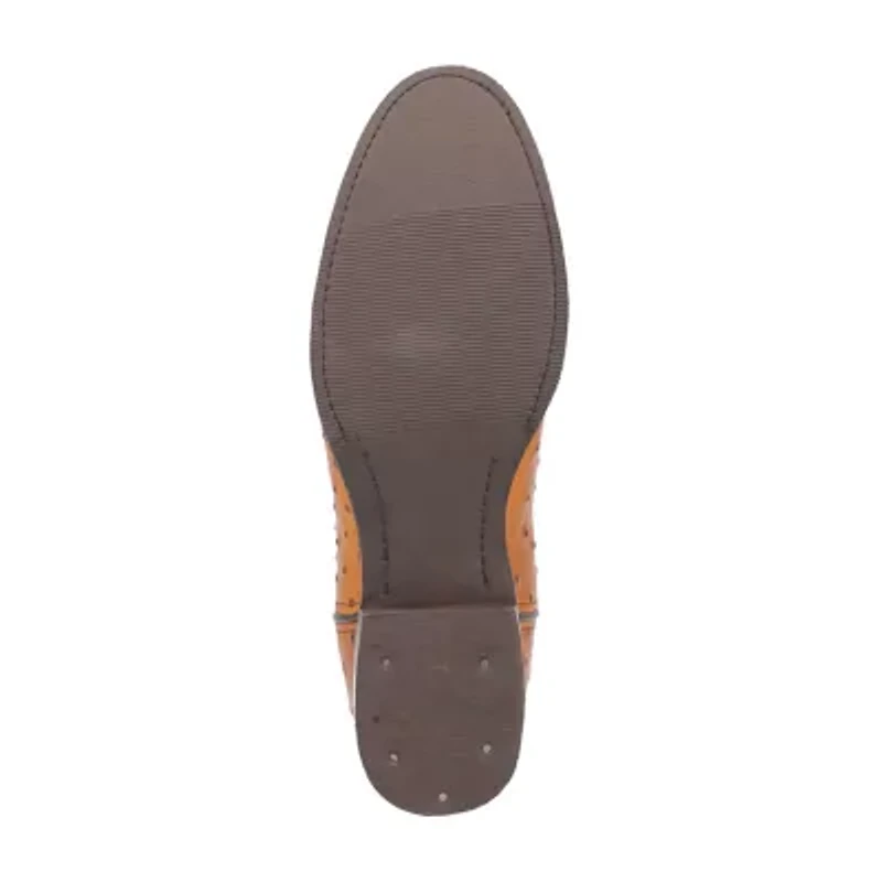 Dingo Mens Ranger Flat Heel Cowboy Boots Extra Wide Width