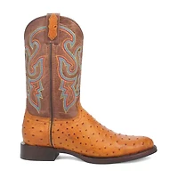 Dingo Mens Ranger Flat Heel Cowboy Boots Extra Wide Width