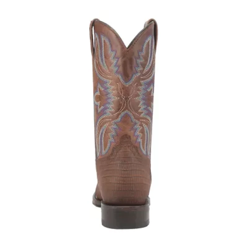 Dingo Mens Saw Buck Block Heel Cowboy Boots Extra Wide Width