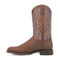 Dingo Mens Saw Buck Block Heel Cowboy Boots Extra Wide Width
