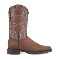 Dingo Mens Saw Buck Block Heel Cowboy Boots Extra Wide Width