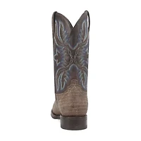 Dingo Mens Saw Buck Flat Heel Cowboy Boots Extra Wide Width