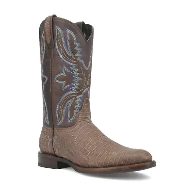 Dingo Mens Saw Buck Flat Heel Cowboy Boots Extra Wide Width