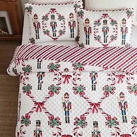 Avanti Nutcracker Reversible Quilt Set Reversible Quilt