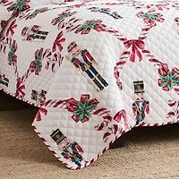 Avanti Nutcracker Reversible Quilt Set Reversible Quilt