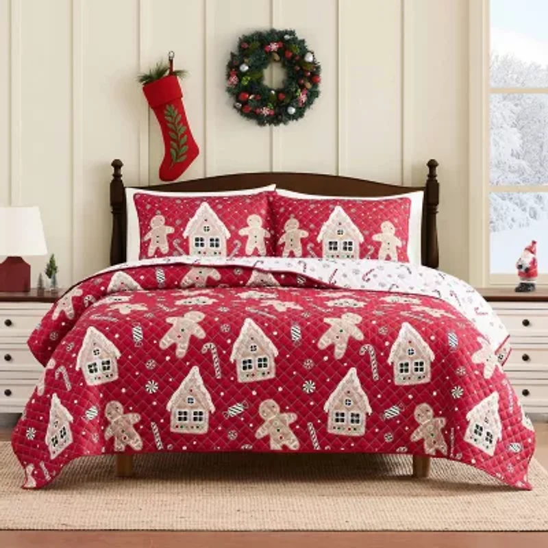Avanti Holiday Lane Reversible Quilt Set Reversible Quilt
