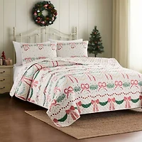 Avanti Bows And Branches Quilt Set Reversible Quilt