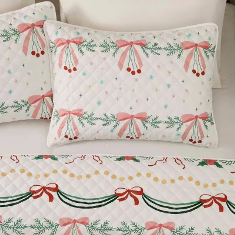 Avanti Bows And Branches Quilt Set Reversible Quilt