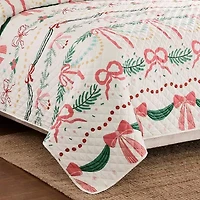 Avanti Bows And Branches Quilt Set Reversible Quilt