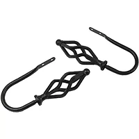 Rod Desyne Decorative Holdbacks with Marquise Finials