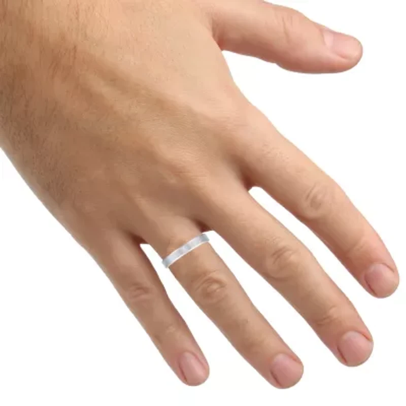 Mens 4MM Tungsten Wedding Band