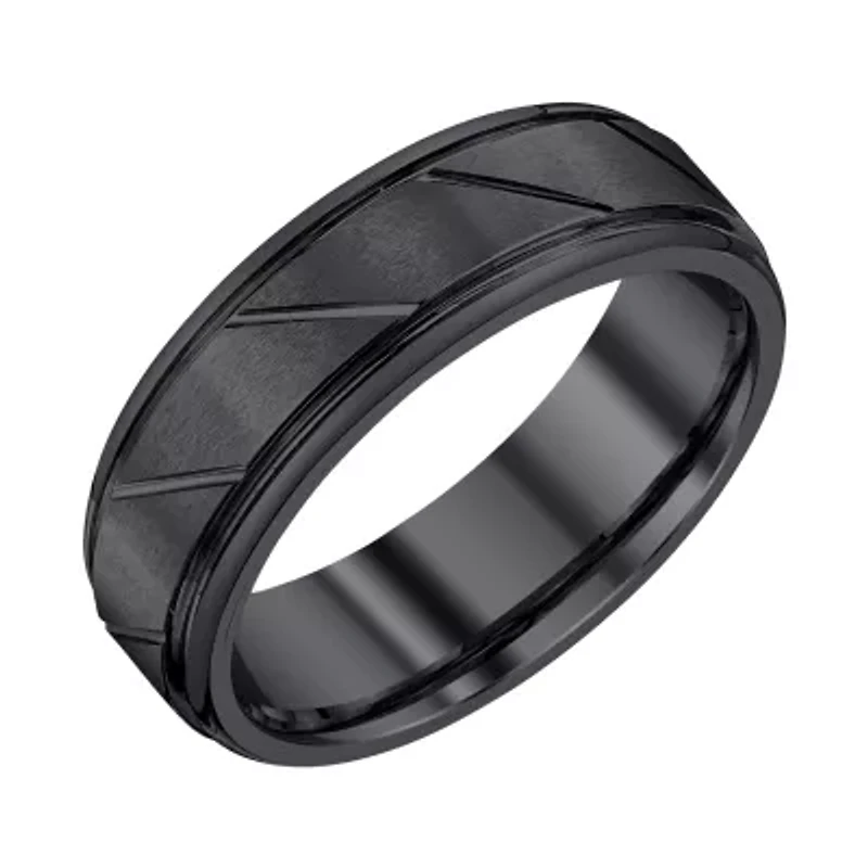 Mens 7MM Tungsten Wedding Band