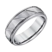 Mens 7MM Tungsten Wedding Band