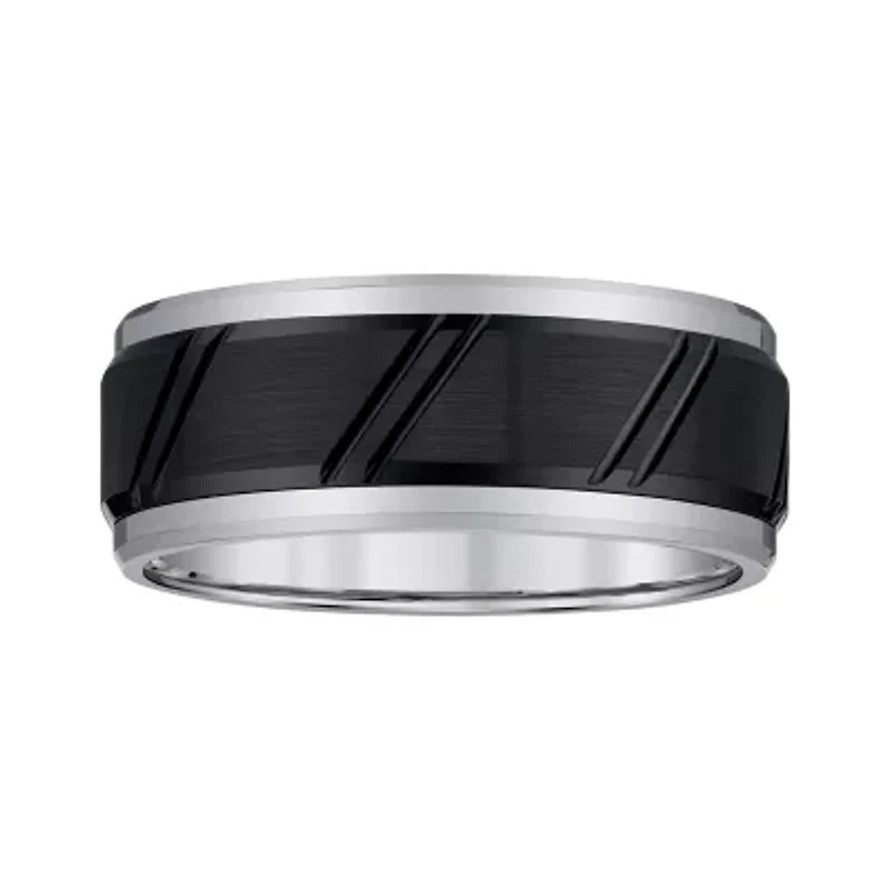 Mens 9mm Tungsten Wedding Band