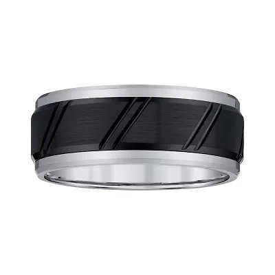 Mens 9mm Tungsten Wedding Band
