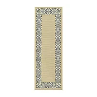 Safavieh Courtyard Collection Dara Oriental Indoor/Outdoor Runner Rug