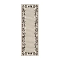 Safavieh Courtyard Collection Dara Oriental Indoor/Outdoor Runner Rug