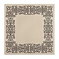 Safavieh Courtyard Collection Dara Oriental Indoor/Outdoor Square Area Rug