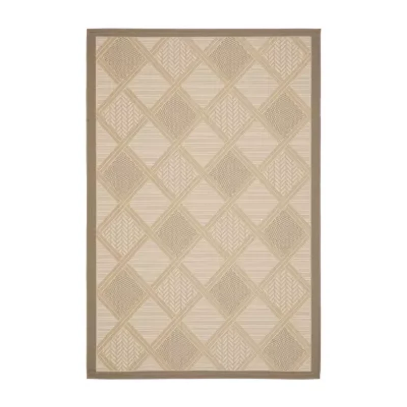 Safavieh Courtyard Collection Jytte Geometric Indoor/Outdoor Area Rug