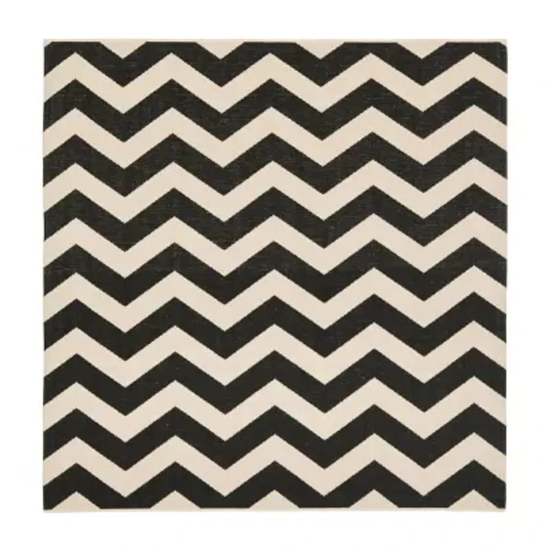 Safavieh Courtyard Collection Kalisha Geometric Indoor/Outdoor Square Area Rug