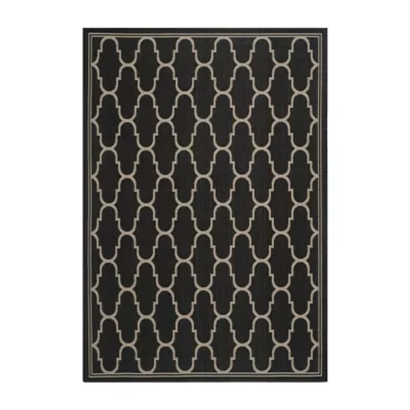 Safavieh Courtyard Collection Deemer Geometric Indoor/Outdoor Area Rug