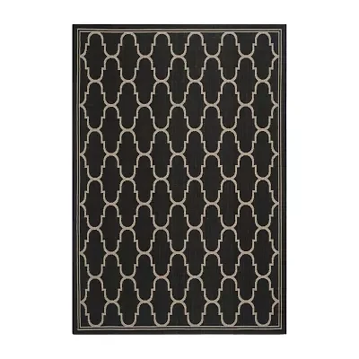 Safavieh Courtyard Collection Deemer Geometric Indoor/Outdoor Area Rug